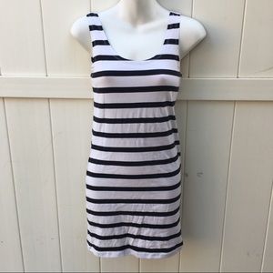 Black and White Striped Dress